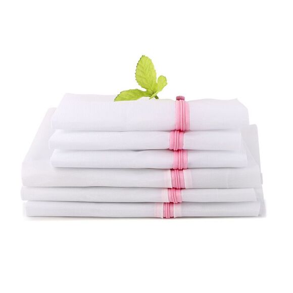 Traveling Washing  Bags Socks Underwear Clothes Net Mesh Bag Set (Pink) - Picture 5 of 6